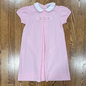 Pink Orient Expressed bunny Easter collared dress, size 4. Like new condition